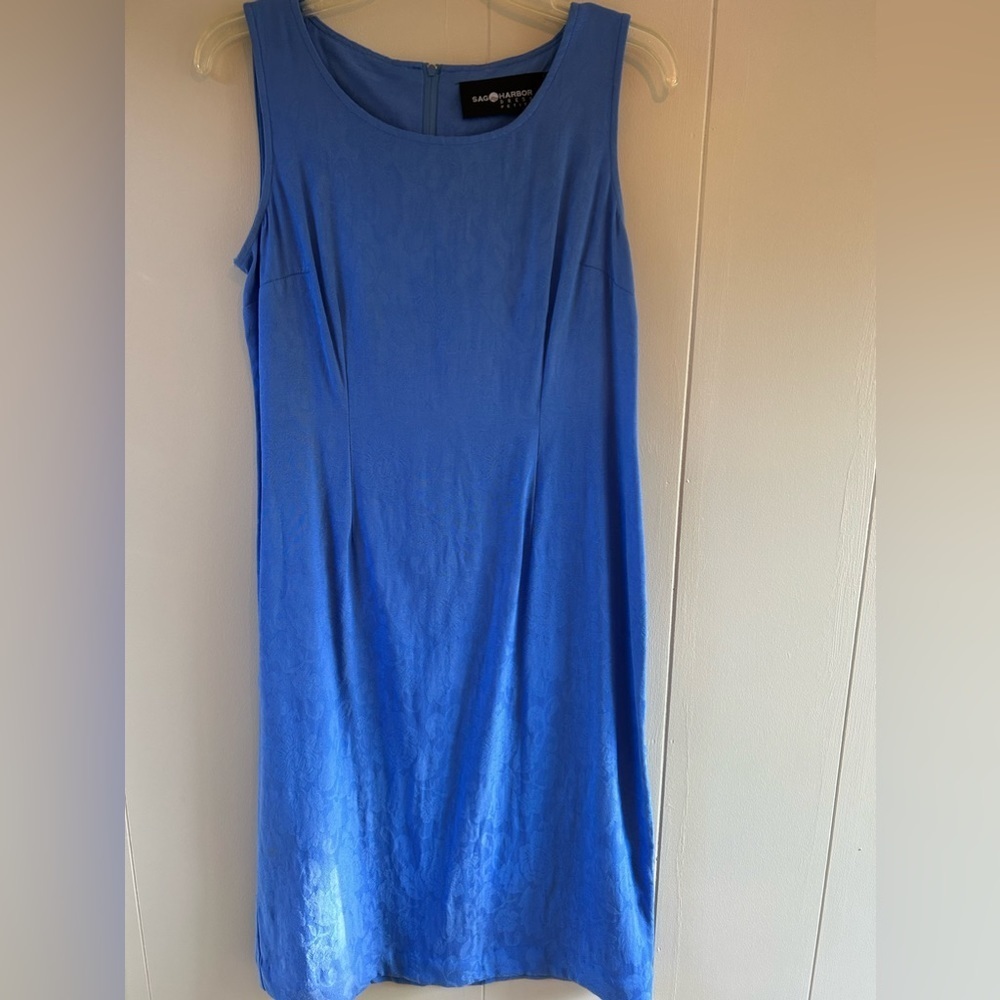 Pretty in Blue! Women’s Sleeveless Dress with Long Sleeve Jacket